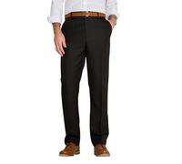 Chums Men's Easy Care Twill Side Elasticated Work Trousers with 2 Side & 1 Back Pocket Black