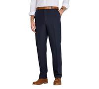 Chums Men's Easy Care Twill Side Elasticated Work Trousers with 2 Side & 1 Back Pocket Navy