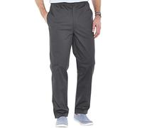 Chums Men's Easy Pull On Stretch HIGH-Rise Cotton Rugby Trousers Charcoal