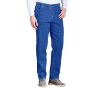 Chums Men's Elastic Waist Denim Jean in Stretch Fabric | Comfortable, Durable and Stylish Pants, 4 Pockets Including Coin Slot & Rear Buttoned Pocket