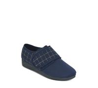 Chums Men's Extra Wide Fit Touch Fasten Slipper With Outdoor Sole in Navy | Size: 9 Chums Navy 9