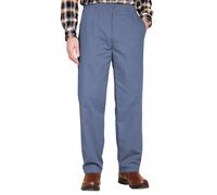 Chums Men's Fleece-Lined Elasticated Thermal Trousers Adjustable Drawcord & Comfort Waist Versatile for Work, Leisure, Indoor & Outdoor Activities Airforce 46W / 31L