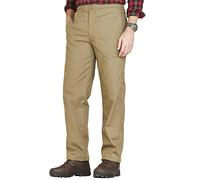 Chums Men's Fleece-Lined Elasticated Waist Thermal Trousers | Expanding Waistband Pull On Winter Pants, Button & Fly Zip Fastening, Versatile Sizing 32-50