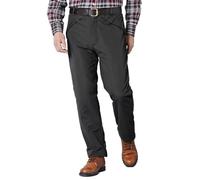 Chums Men's Fleece Lined Water Resistant Elasticated Waist Walking Trousers | Expandable Side Stretch Waistband Hiking Pants with Thermal Insulation and Closable Hook & Loop Pockets