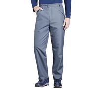 Chums Men's Fleece Lined Water Resistant Elasticated Waist Walking Trousers | Expandable Side Stretch Waistband Hiking Pants with Thermal Insulation and Closable Hook & Loop Pockets