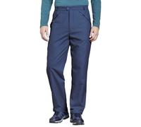 Chums Men's Fleece Lined Water Resistant Elasticated Waist Walking Trousers | Expandable Side Stretch Waistband Hiking Pants with Thermal Insulation and Closable Hook & Loop Pockets