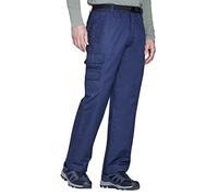 Chums Men's Fleece Lined Waterproof Action Trouser with Belt Warm and Weather-Resistant Pants Navy 44W / 29L