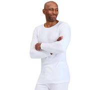 Chums Men's Heatguard Polyester Cotton Blend Thermal Long Sleeve T-Shirt in White | Size: 2XL Chums White 2XL