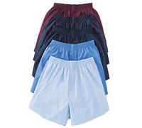 Chums Men's High Rise Boxer 5 Pack Plain Assorted 32-34