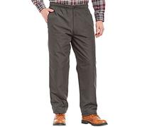 Chums Men's HIGH-Rise Fleece Lined Leisure Trouser Pants Charcoal 36W / 29L