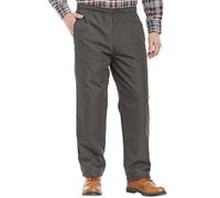 Chums Men's HIGH-Rise Fleece Lined Leisure Trouser Pants Charcoal 40W / 31L