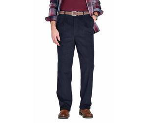 Chums Men's HIGH-Rise Trousers Luxury Cotton Corduroy Navy 52W / 29L