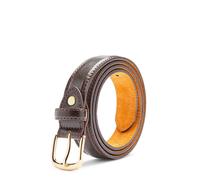 Chums Men's Leather Belt Casual 1 Inch in Brown | Size: 54 Chums Brown 54