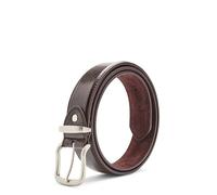 Chums Men's Leather Jean Belt Pack of 2 Black Brown 1.5 inch | Size: 32-34 Chums Brown 32-34