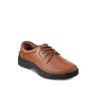 Leather Lace Wide Fitting Walking Shoe Chums Tan 10