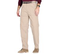 Chums Men's Multi-Pocket Water-Repellent Action Trouser Functional and Durable Pants Stone 36W / 29L