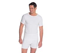 Chums Men's 100% Cotton Long Back Vests Pack of 2 - Sleeveless Close Fit Undershirts, Extra Length for Warmth
