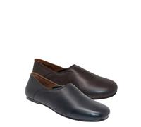 Chums Men's Pack of 2 Real Leather Grecian Slippers with Leather Soles | Size: 10 Chums Multicolor 10