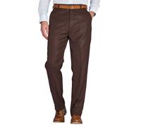 Chums Men's Smart Casual Trousers Men's Pants for Home Office Comfortable Fit Practical Pocket Design Formal Trousers for Men Brown 36W / 33L