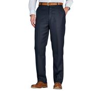 Chums Men's Smart Casual Trousers Men's Pants for Home Office Comfortable Fit Practical Pocket Design Formal Trousers for Men Navy 48W / 27L