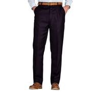 Chums Men's Smart Casual Trousers Men's Pants for Home Office Comfortable Fit Practical Pocket Design Formal Trousers for Men Black 34W / 33L