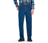 Chums Men's Denim Jean in Stretch Fabric Side Elasticated Waistband for Comfort Stonewash Finish Blue 34W / 27L