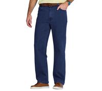 Chums Men's Denim Jean in Stretch Fabric Side Elasticated Waistband for Comfort Stonewash Finish Indigo 34W / 27L