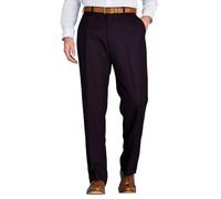 Chums Men's Stretch Waist Formal Smart Work Trousers Elasticated Waist Black