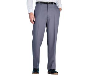Chums Men's Stretch Waist Formal Smart Work Trousers Elasticated Waist Grey