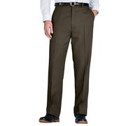 Chums Men's Stretch Waist Formal Smart Work Trousers Elasticated Waist Lovat