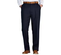 Chums Men's Stretch Waist Formal Smart Work Trousers Elasticated Waist Navy
