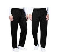 Chums Men's Twinpack of Tracksuit Pants Jogging Bottoms with Elastic Waist Black 40W / 27L