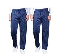 Chums Men's Twinpack of Tracksuit Pants Jogging Bottoms With Elastic Waist in Navy | Size: 44L Chums Navy 44L