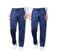 Chums Men's Twinpack of Tracksuit Pants Jogging Bottoms with Elastic Waist Navy 50W / 29L