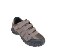 Walking Shoes Wide Fitting Triple Strap Touch Fastening for Comfort Chums Brown 11