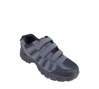 Chums Men's Walking Shoes Wide Fitting with Triple Strap Touch Fastening in Navy | Size: 9 Chums Navy 9