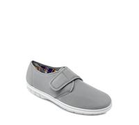 Chums Men's Wide Fit Canvas Touch and Close Shoe Grey 10 UK