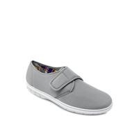 Chums Men's Wide Fit Canvas Touch and Close Shoe Grey 13 UK