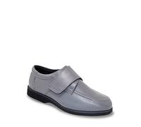 Chums Men's Wide Fit Touch Fasten Leather Shoe Grey 9 UK