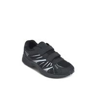 Chums Men's Wide Fit Touch Fasten Trainers, Lightweight Leisure Shoes with Cushioned Ankle Collar Black 10 UK Wide