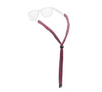 Chums Original Cotton Retainer - Unisex Eyewear Keeper for Sunglasses & Glasses - Adjustable Fit, Washable & Made in USA (Standard-End, Red/Gray),One Size