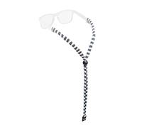 Chums Original Cotton Standard End Eyewear Retainer, Gray/White Stripe