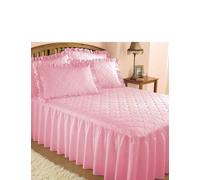Chums Plain Quilted Bedspread with Pillow Shams sold separately Pink Pillowsham Pair
