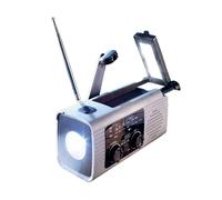 Chums Solar Powered Wind Up Radio Torch Power Bank Rechargeable AM/FM for in Black Chums Black