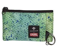 Chums Surf Shorts Nylon Wallet, Green Dorado Unisex