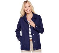 Blouson Style Lightweight Jacket Coat With Piping Chums Navy 10