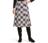 Chums Women's Check Print Skirt in Charcoal | Size: 20R Chums Charcoal 20R