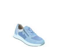 Chums Women's Dr Keller Wide E Fit Nubuck Look Trainer with Side Zip & Lace Up in Blue | Size: 5 Chums Blue 5