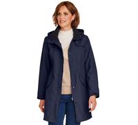 Chums Ladies Fleece Lined Waterproof Fabric Jacket 36 Inches Navy 10