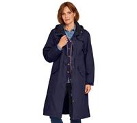 Chums Women's Fleece Lined Waterproof Fabric Jacket 44 Inches in Navy | Size: 16 Chums Navy 16